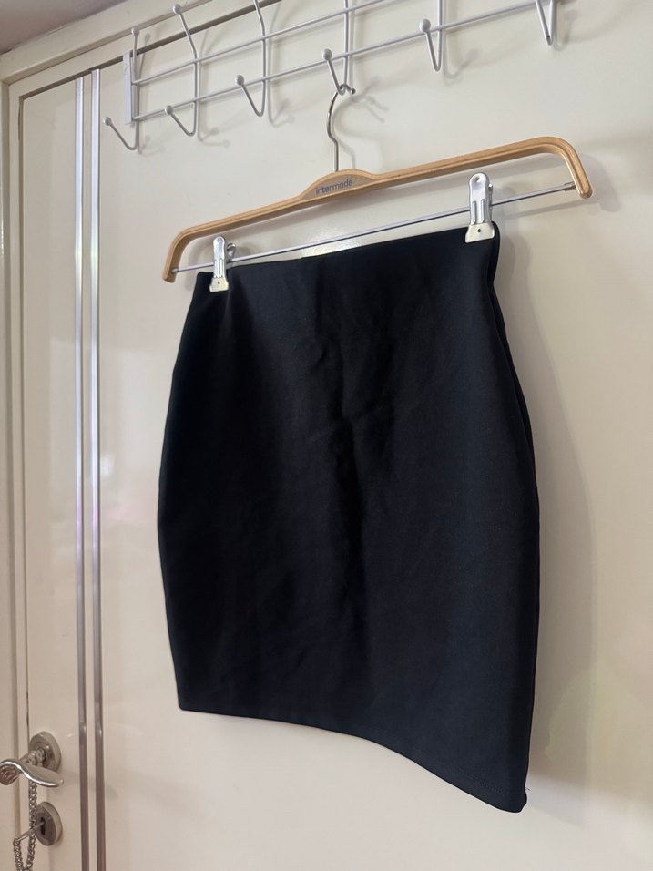 Siyah Midi Mini Etek - Görsel 2