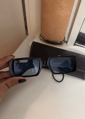 Siyah Kadın Dikdörtgen Gözlük - Görsel 2