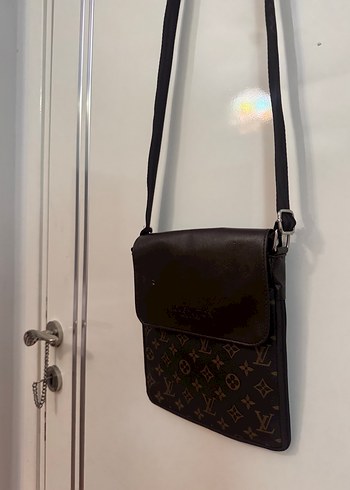 Kahverengi Deri Kadın Çapraz Çanta - Görsel 3