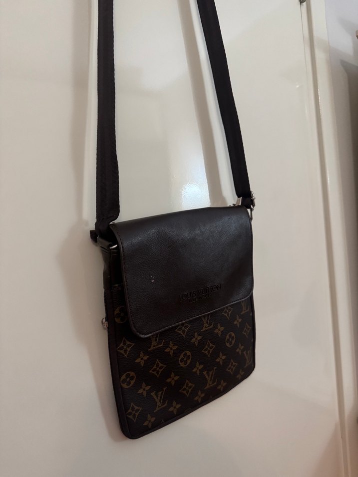 Kahverengi Deri Kadın Çapraz Çanta - Görsel 2