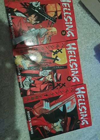 Hellsing Manga Seti 3 Kitap