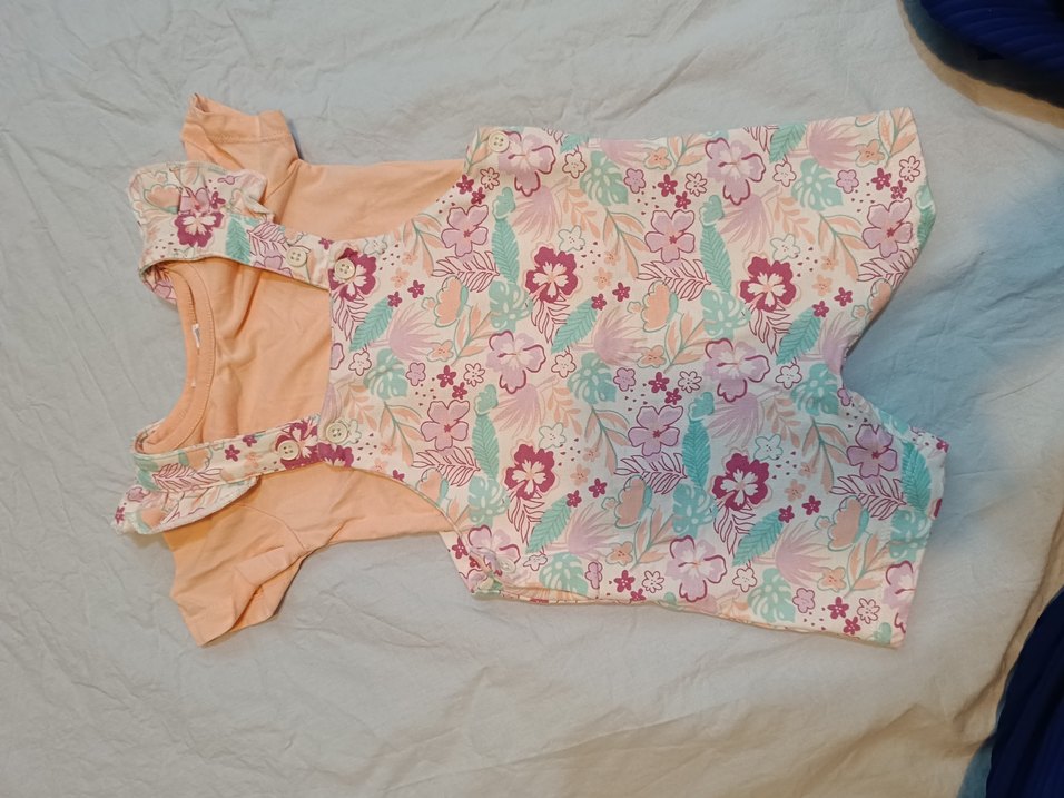 Kız Çocuk Çok Renkli Bohem Desenli Kolsuz Bluz - Görsel 3