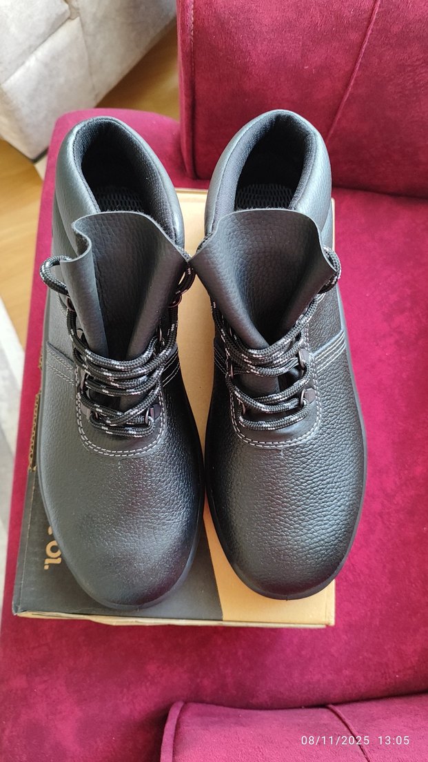 Siyah Bağcıklı Erkek Kauçuk Bot - Görsel 2