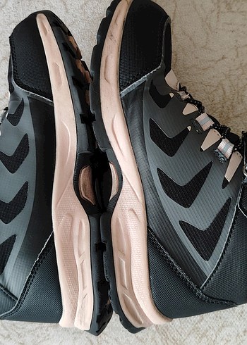 Gri Kız Çocuk Street Wear Bot - Görsel 4