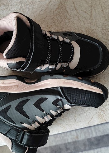 Gri Kız Çocuk Street Wear Bot - Görsel 5