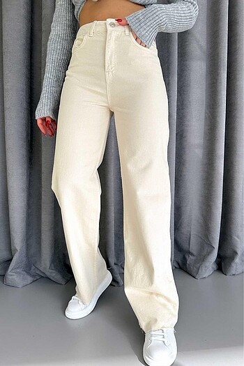 Geniş paça kot pantolon