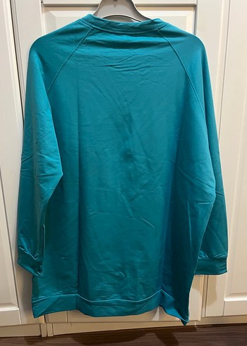 Turkuaz Kadın Oversize Sweatshirt - Görsel 5