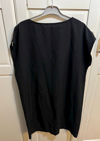 siyah büyük beden kadın elbise - Görsel 3