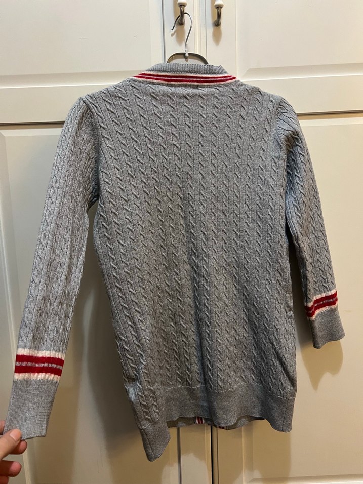 Nakışlı Örgü Gri Kadın Hırka - Görsel 3