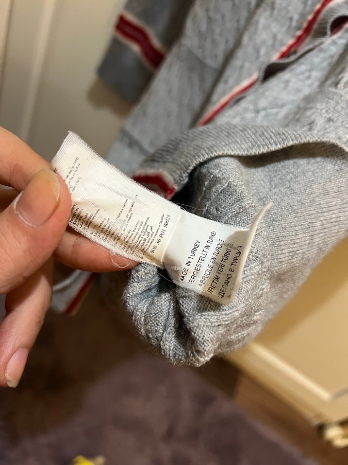 Nakışlı Örgü Gri Kadın Hırka - Görsel 4