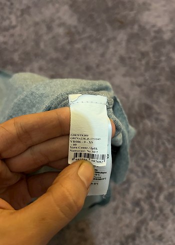 Gri Kadın Bisiklet Yaka Salaş Kazak Polo - Görsel 3