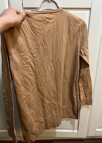 Bej Kadın Kazak, Bisiklet Yaka, Salaş - Görsel 6