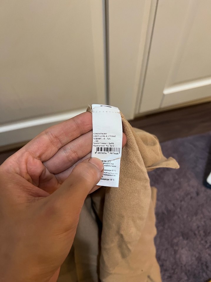 Bej Kadın Kazak, Bisiklet Yaka, Salaş - Görsel 4