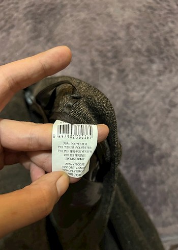 büyük beden kadın kahverengi palazzo pantolon - Görsel 4