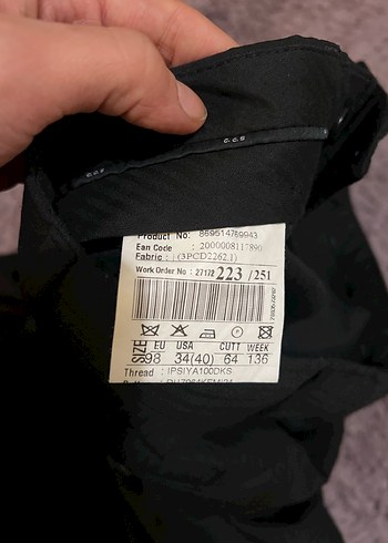 erkek kumaş pantolon takım elbise için - Görsel 3