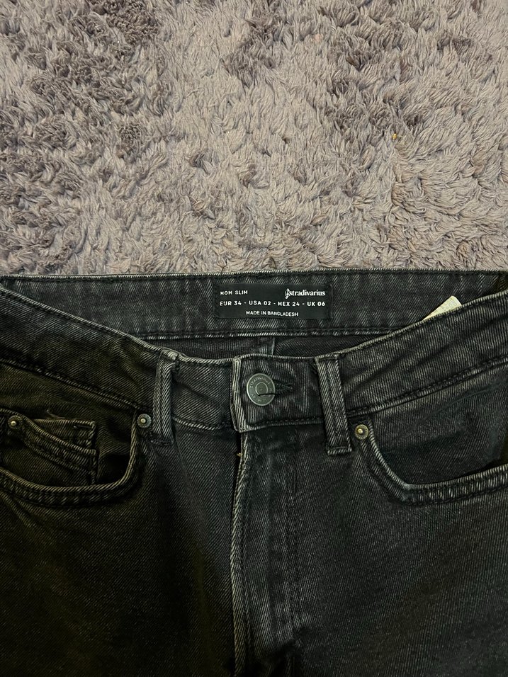 stradivarius yüksel bel mom slim jean - Görsel 2