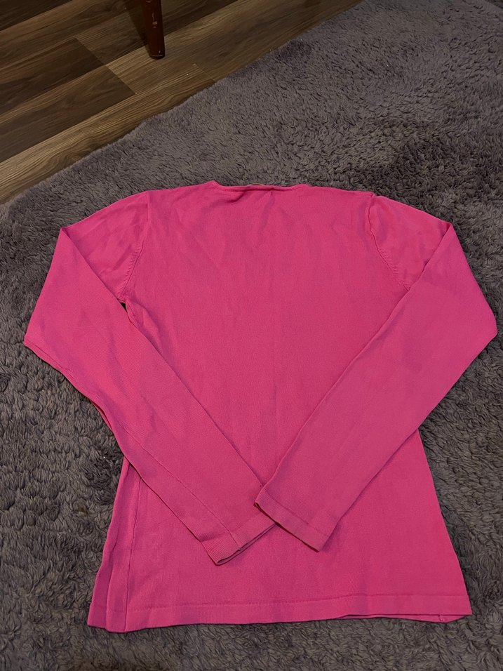 Tiffany Fuşya V Yakalı Kadın Bluz - Görsel 4