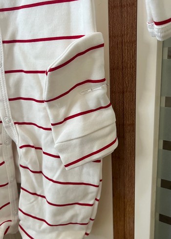 Beyaz Baskılı Uzun Kollu Bebek Body - Görsel 3