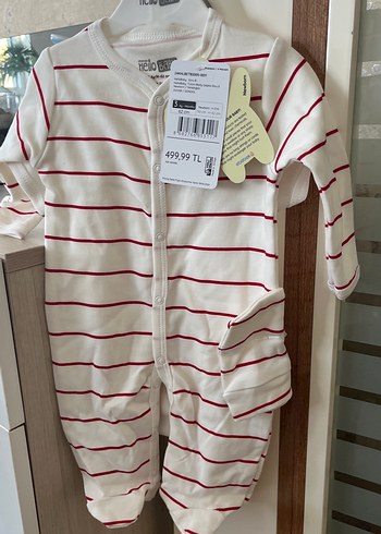 Beyaz Baskılı Uzun Kollu Bebek Body - Görsel 2