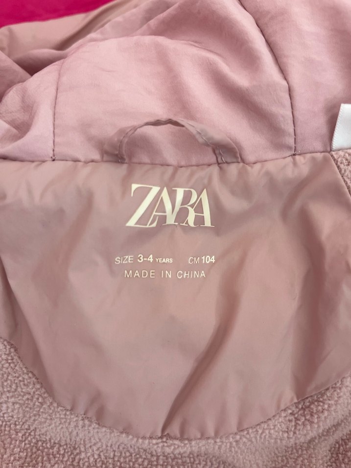 Düğmeli Pembe Kız Çocuk Mont - Görsel 5