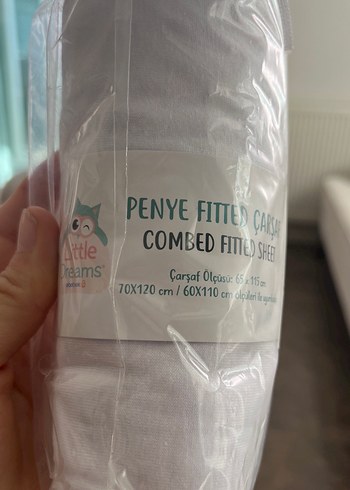 Beyaz Pamuklu Penye Lastikli Çarşaf - Görsel 2