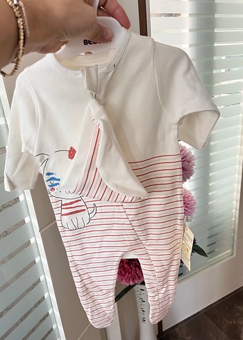 Beyaz Uzun Kollu Bebek Kız Body - Görsel 4