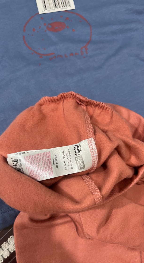 Mavi Baskılı Kız Sweatshirt ve Pembe Eşofman - Görsel 5