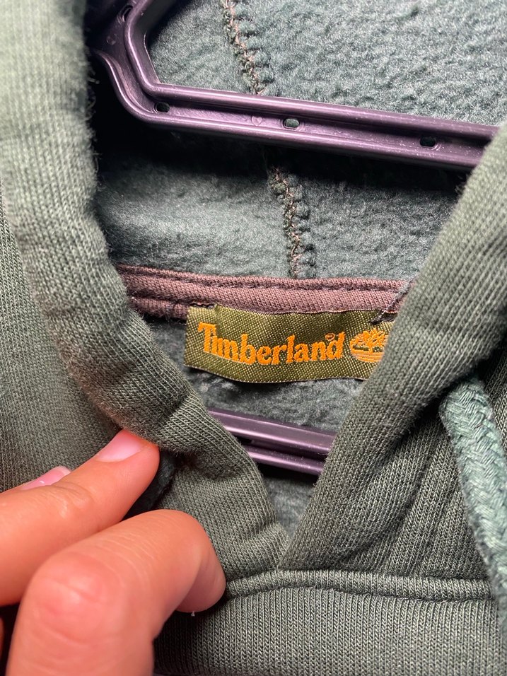 Kadın Yeşil Kapüşonlu Timberland Sweatshirt - Görsel 3