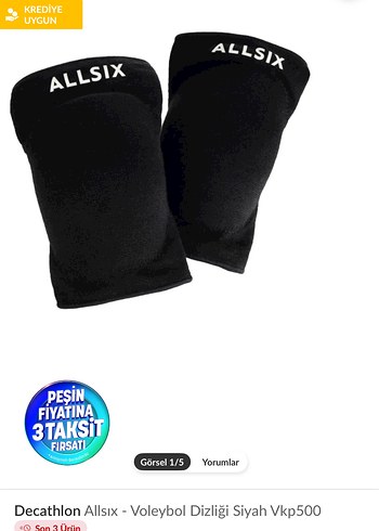 Allsıx dizlik,kolluk,şort 3lü takım voleybol ekipmanları - Görsel 6