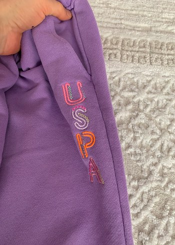 Kızlar için Mor Rahat Sweatpant - Görsel 3