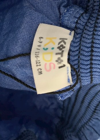 Nakışlı Dantelli Kız Kot Etek - Görsel 5