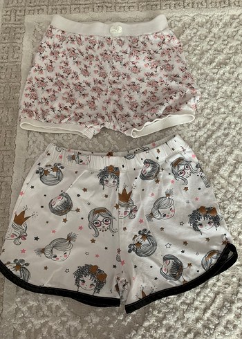 Kız Çocuk Dantel Detaylı Rahat Kesim Şort - Görsel 3