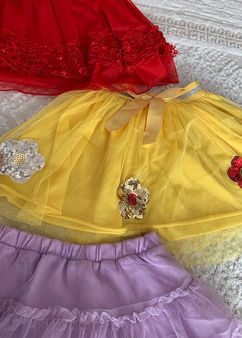 Renkli Nakışlı Kız Çocuk tütü Etekleri - Görsel 2