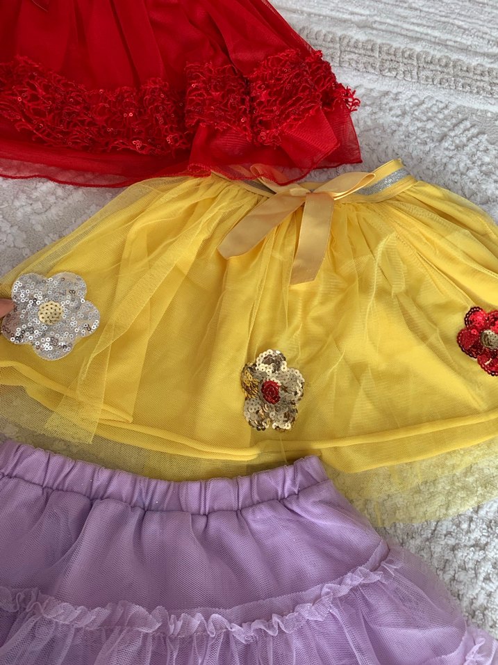 Renkli Nakışlı Kız Çocuk tütü Etekleri - Görsel 2