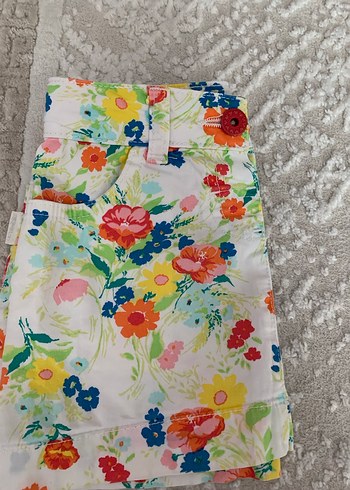 Çiçek Desenli Fırfırlı Kız Eteği - Görsel 3