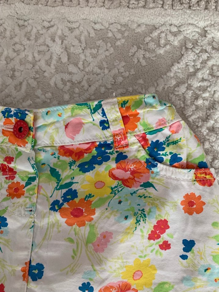 Çiçek Desenli Fırfırlı Kız Eteği - Görsel 4