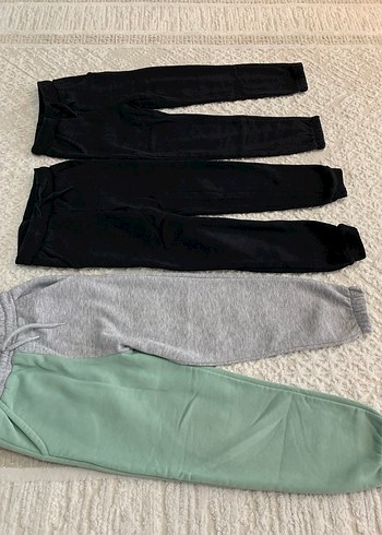 Gri Midi Rahat Kesim çocuk Eşofman Altı - Görsel 3