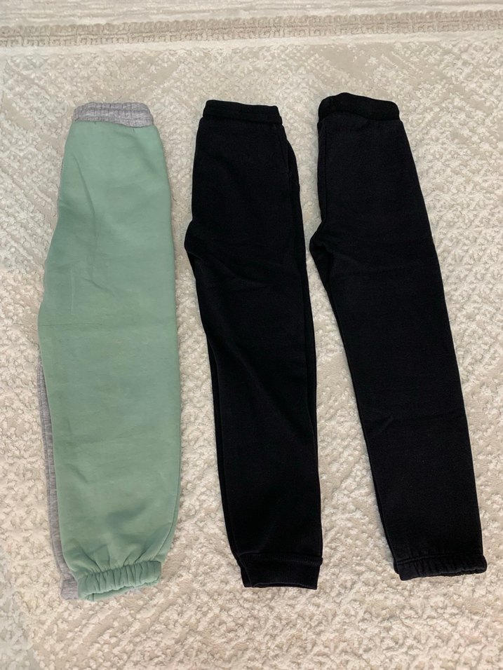 Gri Midi Rahat Kesim çocuk Eşofman Altı - Görsel 4