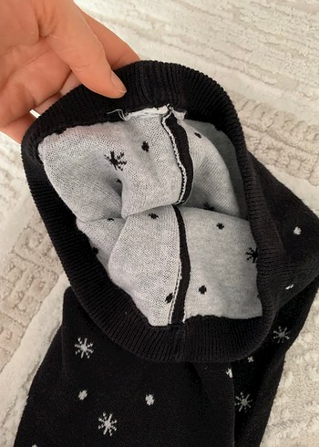 Nakışlı Örme Kız Çocuk Tayt - Görsel 3