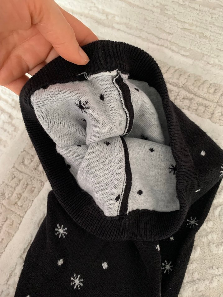 Nakışlı Örme Kız Çocuk Tayt - Görsel 3