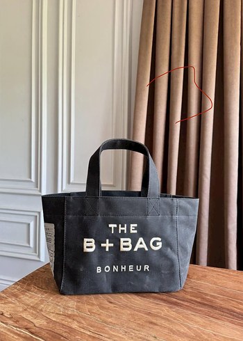 Siyah Baskılı B+BAG Kol Çantası