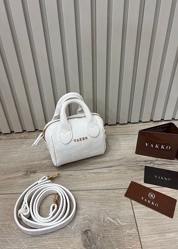 Beden kahverengi Renk Vakko Kahverengi Deri Kadın Çanta