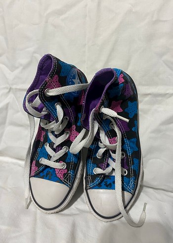 Kadın Mor Baskılı Cırt Cırtlı Dolgu Topuk Spor Ayakkabı - Görsel 2