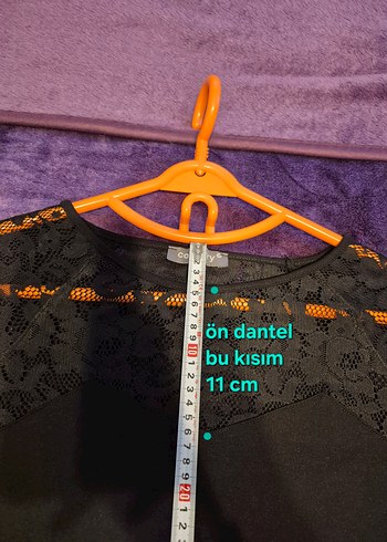 ADL CODENTRY Dantel Detaylı Siyah Uzun Kollu Bluz M Beden - Görsel 15