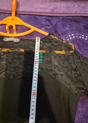 ADL CODENTRY Dantel Detaylı Siyah Uzun Kollu Bluz M Beden - Görsel 16