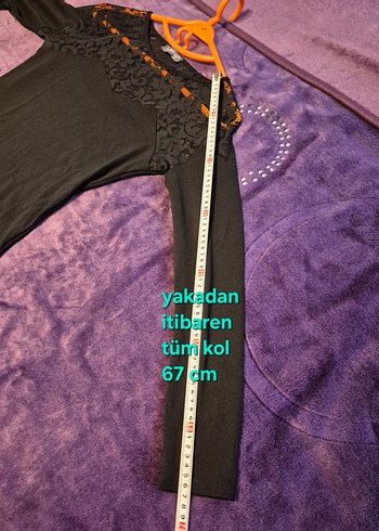 ADL CODENTRY Dantel Detaylı Siyah Uzun Kollu Bluz M Beden - Görsel 9