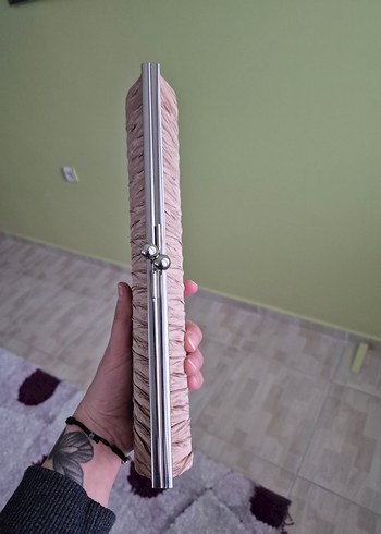 Bej Pilili Kadın Portföy Çanta - Görsel 2