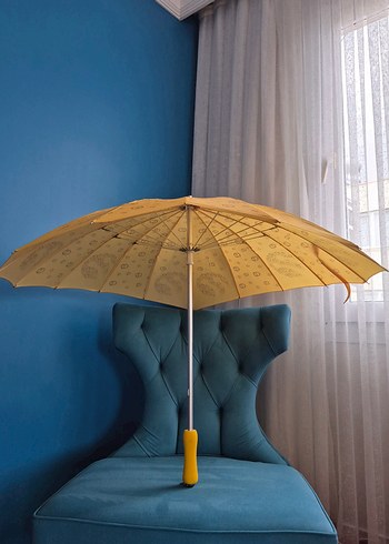 TRCELL KALP ŞEKLİNDE Sarı Şemsiye - Görsel 4