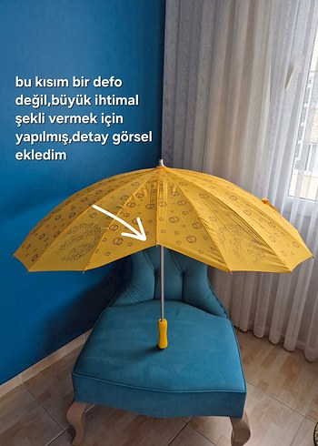 TRCELL KALP ŞEKLİNDE Sarı Şemsiye - Görsel 12