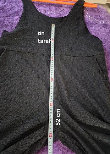 Siyah Kolsuz Uzun Boy Tulum - Görsel 9